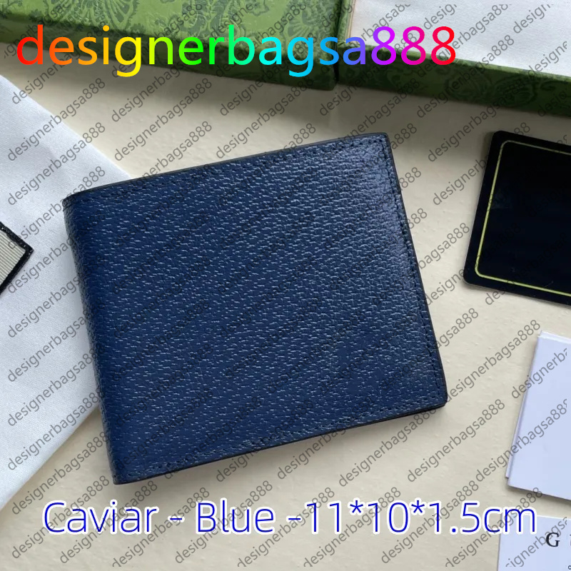 Top luxury Designer Men's Wallet Leather Credit Card Holder High Quality Classic Cash Clip Coin Pocket Purse Long Term Business Double Fold Bestselling Wallets