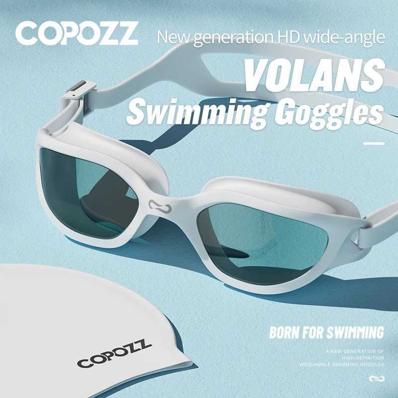 COPOZZ Professional HD Swimming Goggles AntiFog UV Protection Adjustable Swimming Glasses Silicone Water Glass For Men and Wome J250917