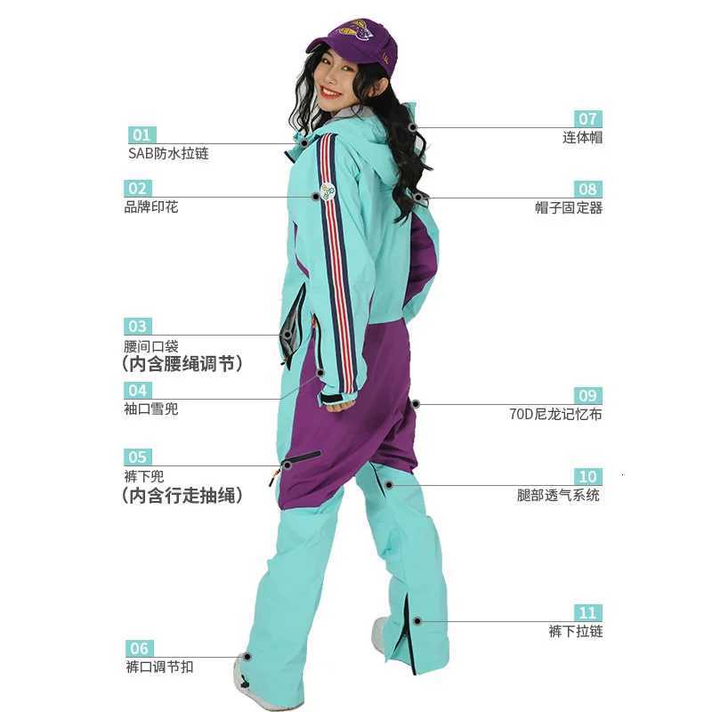 LTVT Winter Warm Ski Suit Women Waterproof Windproof Skiing and Snowboarding Jacket Pants Set Female Trousers Costumes Outdoor W W250917