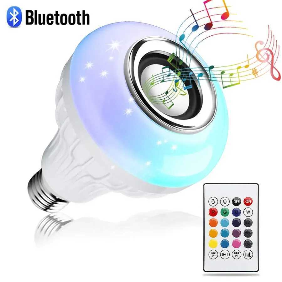 AC 85265V E27 LED12W Light Bulb RGB Multicolour Change Bluetooth Speaker Music Playback Function Bedroom Party Decoration C250917