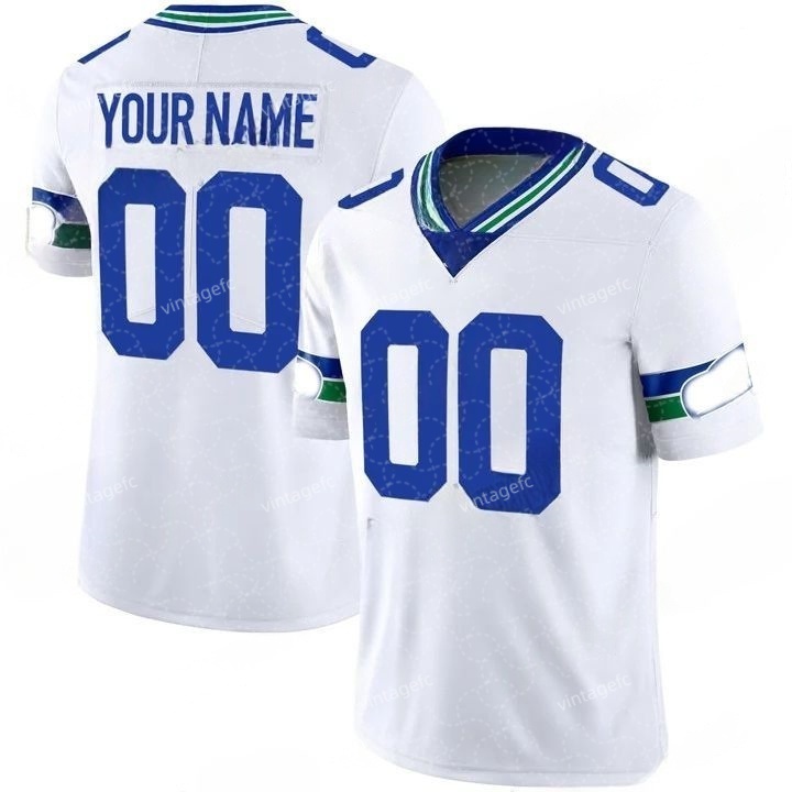 2025 Rivalries Football Jeresy 11 Jaxon Smith-Njigba 12 FAN Cooper Kupp Tyler Lockett Fan Darnold Witherspoon DK Metcalf Walker III Smith Love Custom 