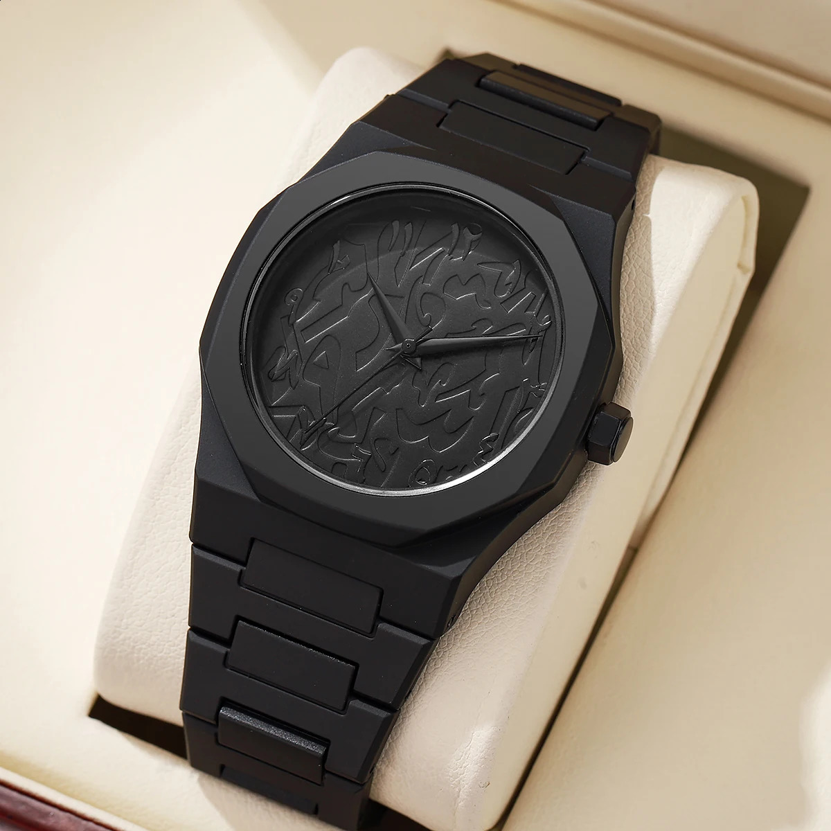 2025 Trend Men Creative Watch Fashion Silicone Black Business Style Arabic Digital Military Quartz Sports Watches 250916