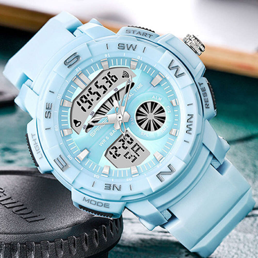 DHwatches Sanda Waterproof Sports Outdoor for Men and Women, Student Multi-Function Large Dial Wristwatch, Personalized Luminous Electronic Watch