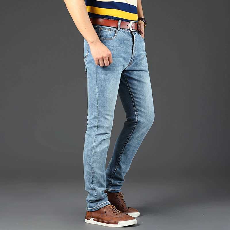 Classic Business Casual Jeans Men 2025 New Fashion Retro Slim Stretch Denim Trousers Male High Quality Luxury Pants Men ClothingZ250917