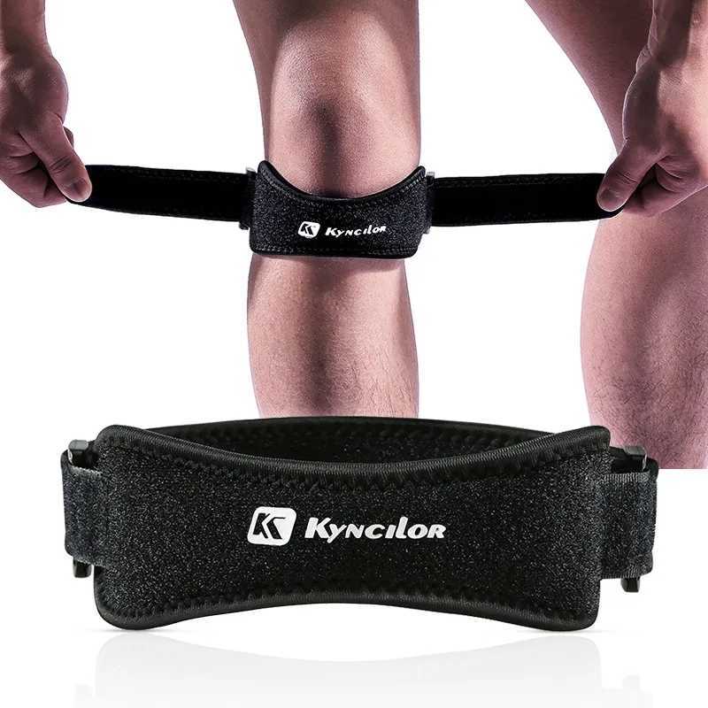 1Pcs Pressurized Patella Knee Straps with Ergonomic Silicone Pad Shock Absorption Sports Knee Pads for Patellar Tendon Support J250917