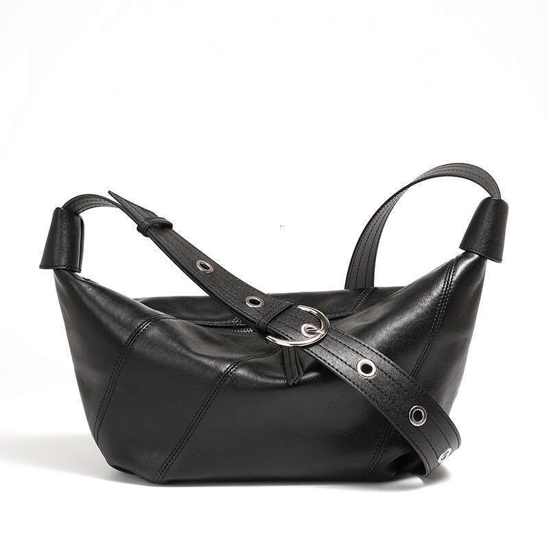 Top Layer Cowhide Spring New Genuine Leather Light Luxury High-End Niche Fashion Single Shoulder Crossbody Underarm Bag For Women B3