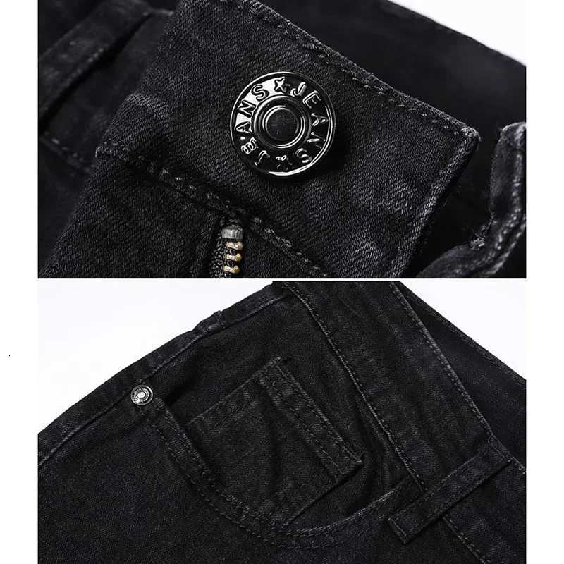 New Spring Mens High Street Casual Jeans Korean Designer Comfortable Stretch Trousers Classic Vintage Slim Fit Denim Pants MaleZ250917