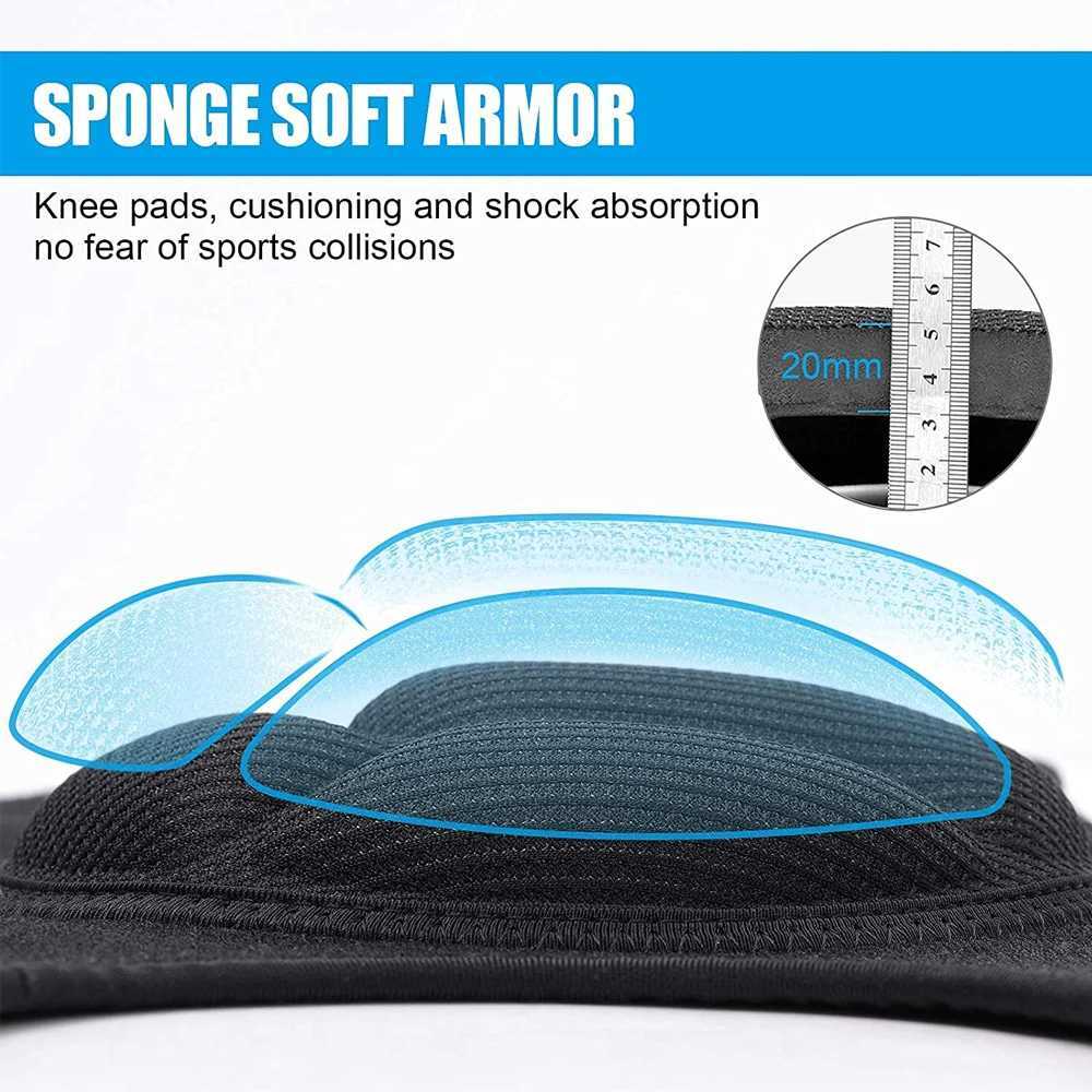 1 Pair Adult Sports Knee Pads AntiSlip Collision Kneepads with Thick EVA Foam House Cleaning Volleyball Football Knee Sleeve J250917