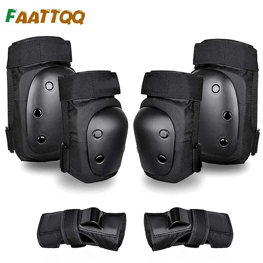 6Pcs AdultYouth Knee Pads Elbow Pads Wrist Guards Protective Gear Set for Multi Sports Skateboarding Skating Cycling J250917