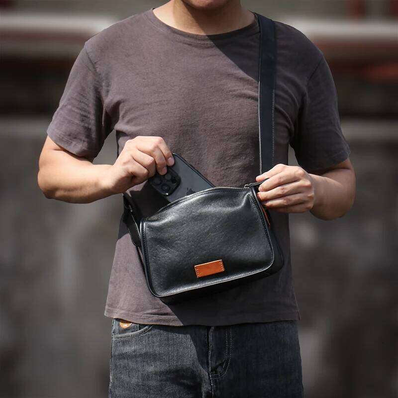 designer bag 52 guro mens genuine leather shoulder casual crossbody high quality small sling bag daily commuter messenger bags