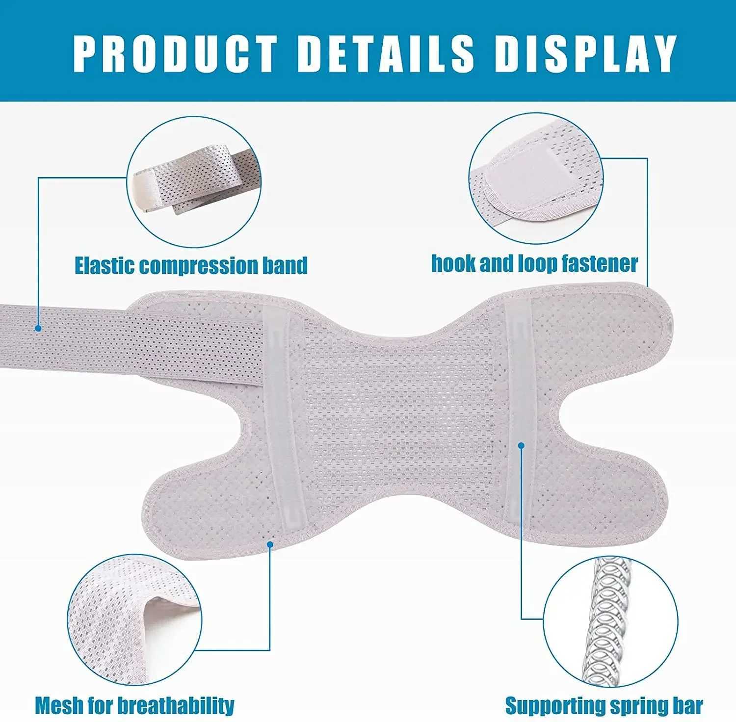 1pcs Knee Brace with Side StabilizersAdjustable Knee Support with Meniscus Pad Patella Gel Pad for Meniscus Tear Knee Pain J250917