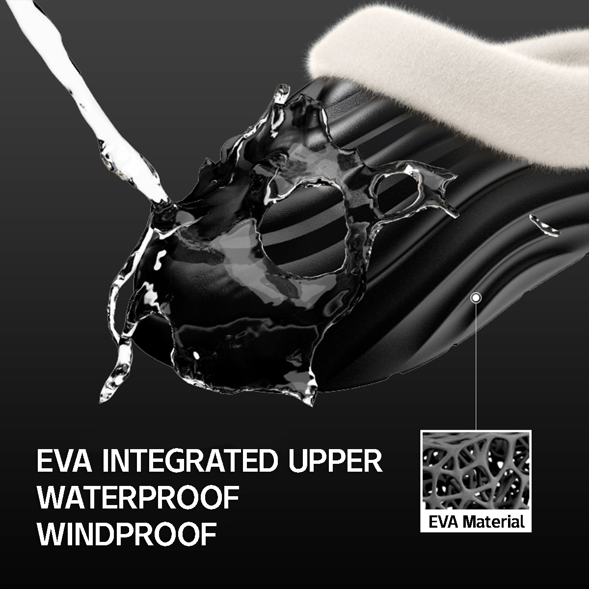 male cotton slippers wear nonslip waterproof mao mao slippers at home indoor padded warm cotton mop in winter