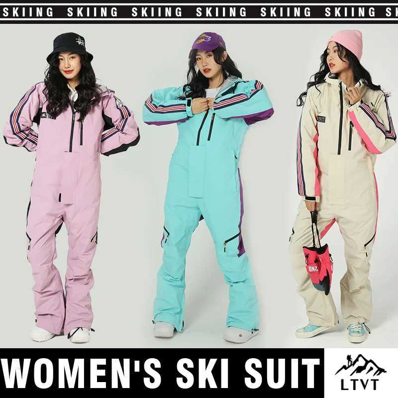LTVT Winter Warm Ski Suit Women Waterproof Windproof Skiing and Snowboarding Jacket Pants Set Female Trousers Costumes Outdoor W W250917