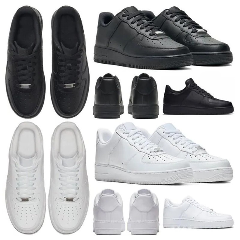 Designer One af1s Casual Shoes Sneakers Men Women Classic 1 Triple White Black Mens Womens Kids Traienrs Outdoor Sports Runners 1s Shoes 25-46