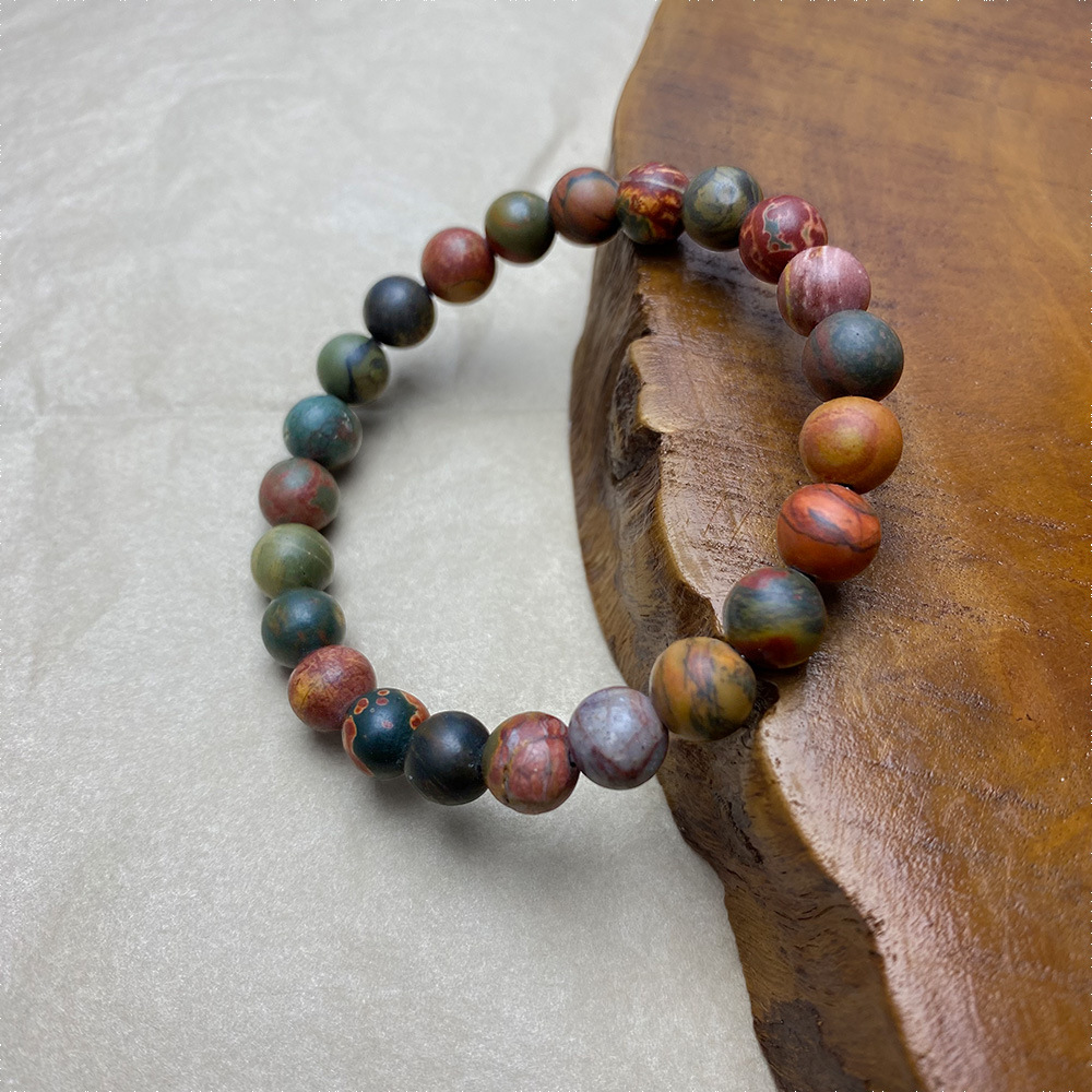 Designer Jewellery High Quality Earth Toned Multi Gemstone Healing Bracelet for Daily Wear and Gifting Natural Style Jewelry Textured Accessory