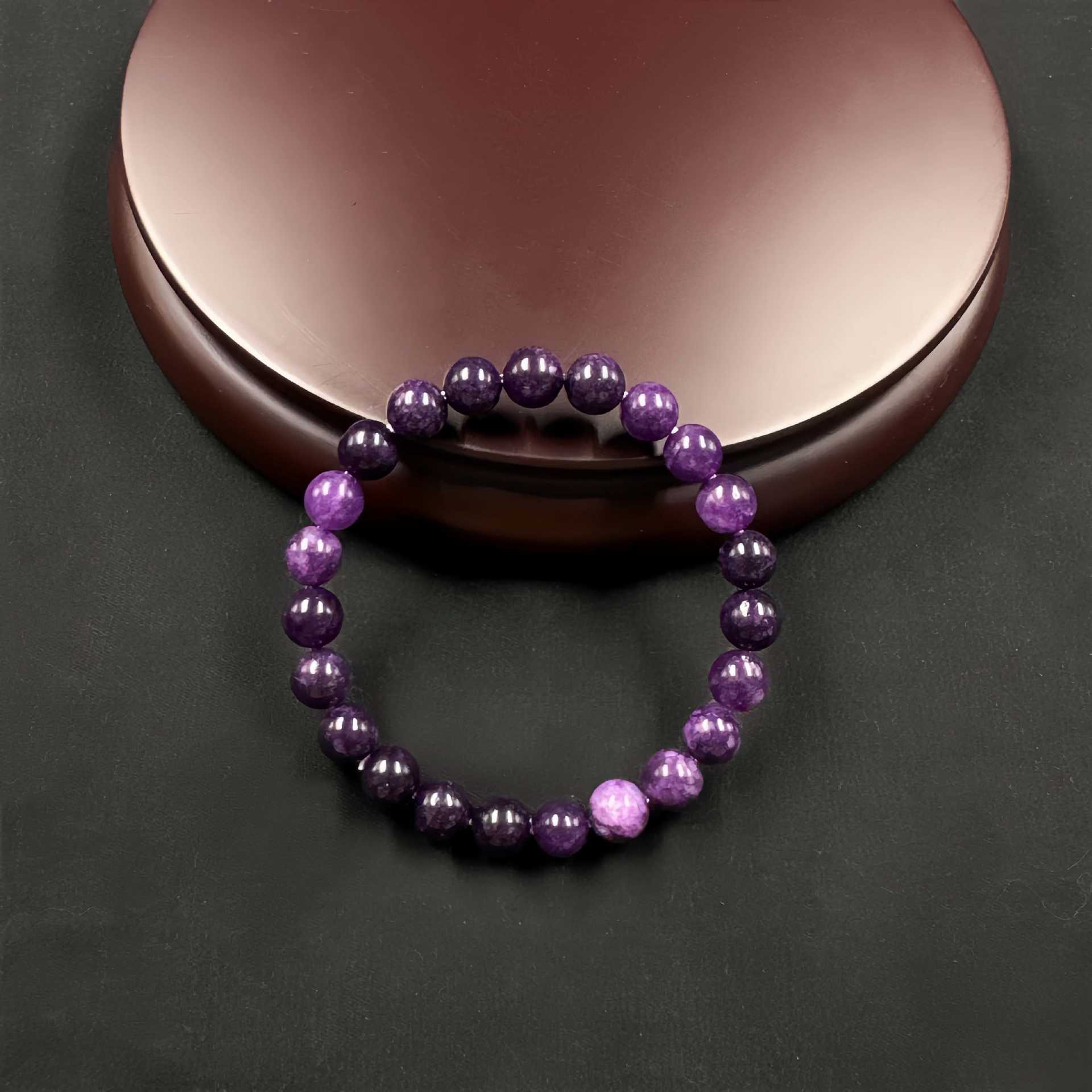 Purple Amethyst Gemstone Healing Bracelet Delicate Daily Wear & Calming Jewelry Gift For Her High - Quality Stylish Accessory