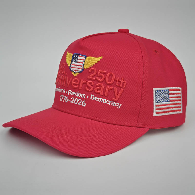 United States 250th Anniversary Hat Embroidered Baseball Cap Secure and Comfortable Fit Men Women Powerful Symbolism