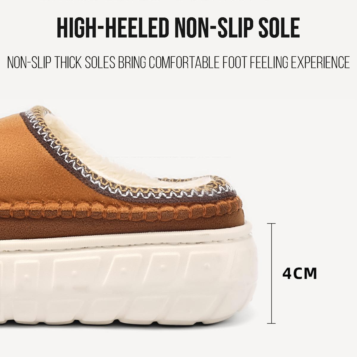 autumn new style cotton shoes and slippers for home and outdoor wear ins for couples same style for men and women plush thermal insulation toe cap eva