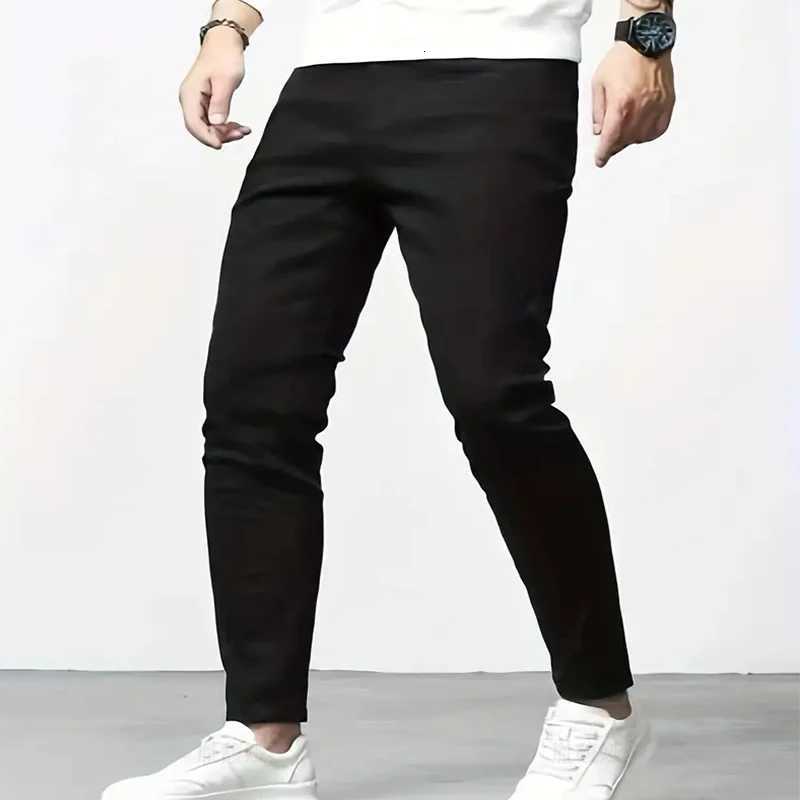 New Men Stretch Skinny Jeans Fashion Casual Slim Fit Denim Trousers White Black Blue Pants Male Brand Clothes size 2736Z250917