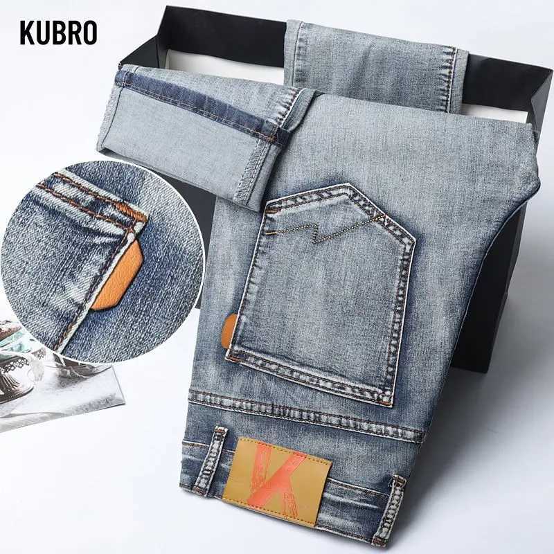 Mens Fashionable Jeans Style Casual Stretch Slim Fit Jeans Pants Male Denim Trousers Blue HighQuality Denim Pants Four SeasonsZ250917
