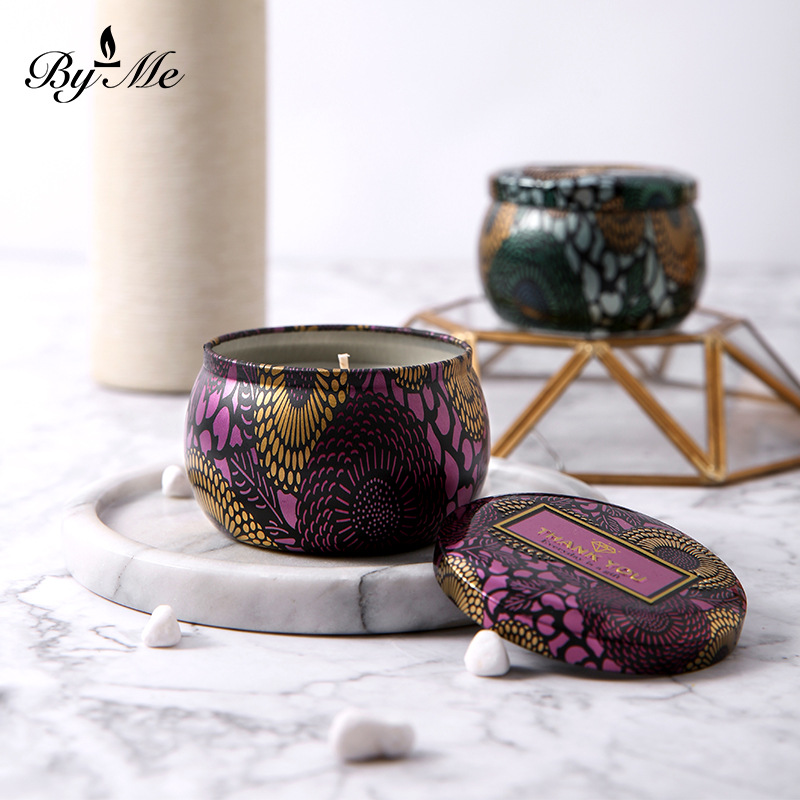 Handcrafted Three-Tone Flame-Free Soy Wax Candles with Aromatic Scents for Gifting Boxes Bulk Purchase