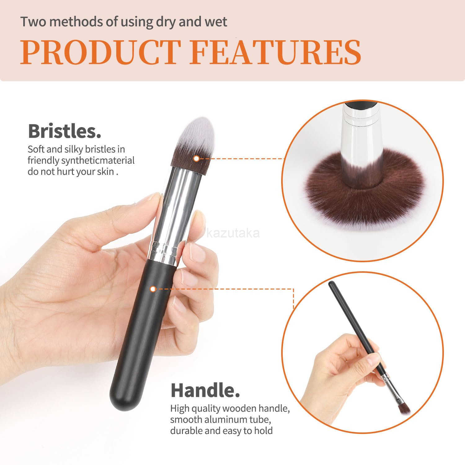 Makeup Brush HolderMakeup Brush OrganizerTravel Makeup Brushes Bag Cosmetic Bags Pouch for Women Brushes Case Makeup Artist Black Rhombus Z250917