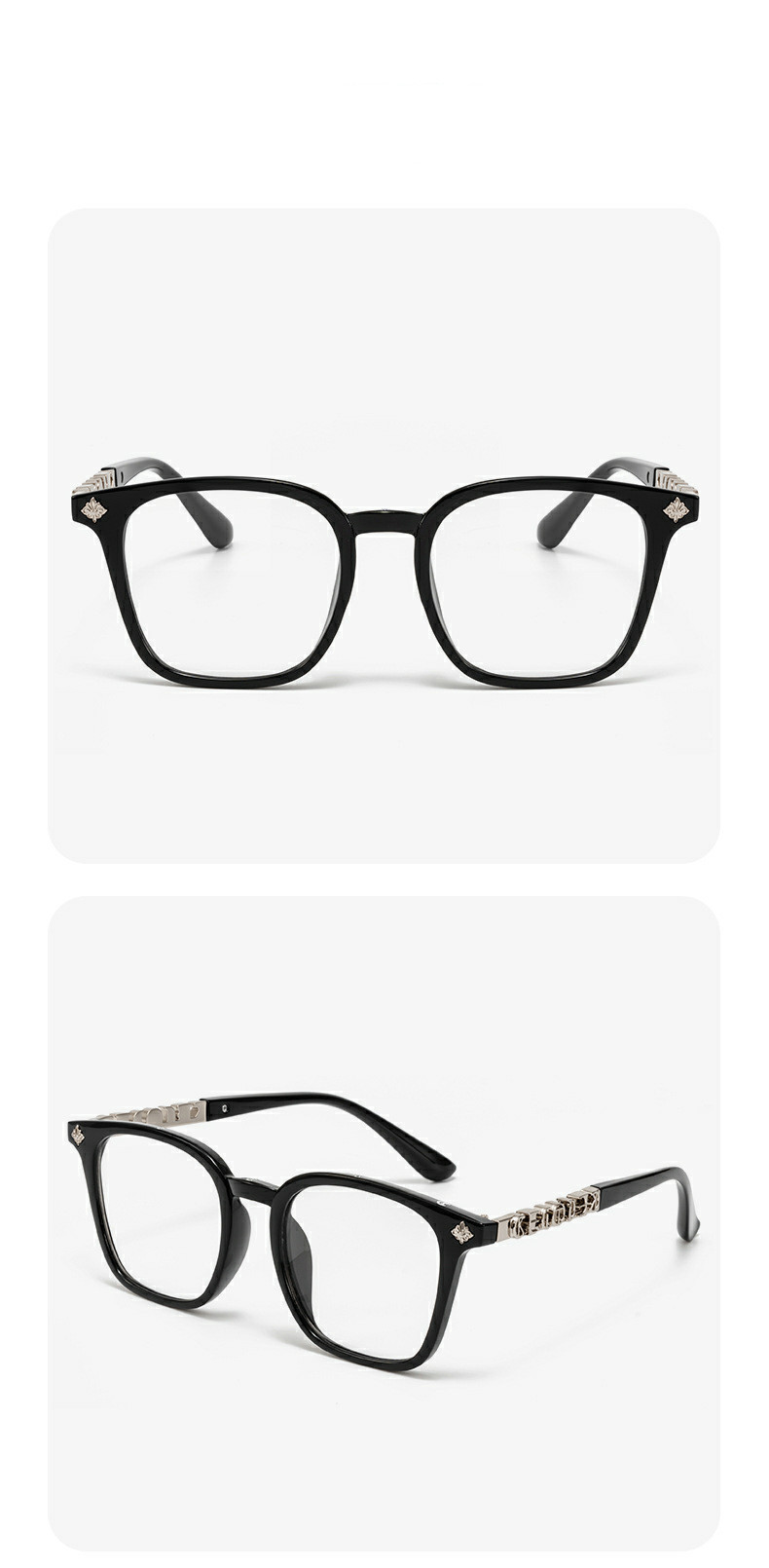 Designer Sunglasses For Women Men Business Glasses Frame Anti-blue Light Flat Mirror Glasses Square Frame Sunglasses KA039