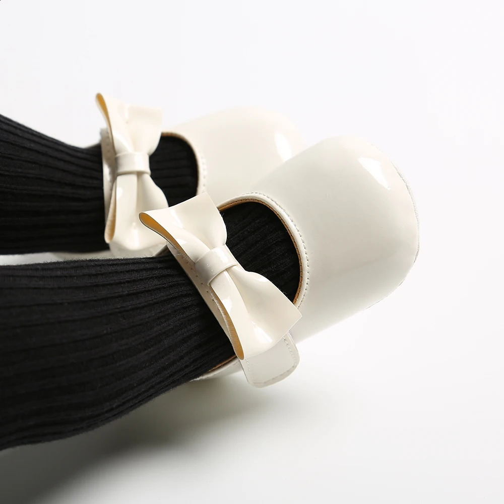 born Baby Shoes Infant Girls Shoes PU Antislip Bowknot Classic Princess Dress Shoes Toddler First Walker Crib Shoe 250916