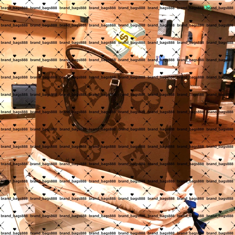 High Quality Onthego Luxurys Designers Bags Womens Handbags Purse Flower Tote Bag Ladies Casual Tote PVC Leather Shoulder Bags Female Big Purse M45320
