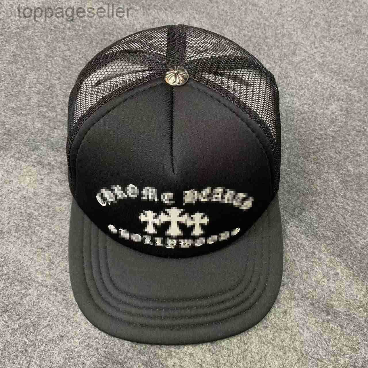 Chromed Hat Designer Embroidered Luxury Cross Caps High Quality Brand Trucker Black Male Female Fashion Luxe Classic Baseball Chrome Cap A1d