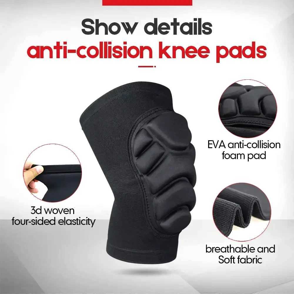 1Pair Protective Knee Pads Elbow Sleeves GuardThick Sponge AntislipCollision Avoidance Sport Protective Kneepad Skate Soccer J250917