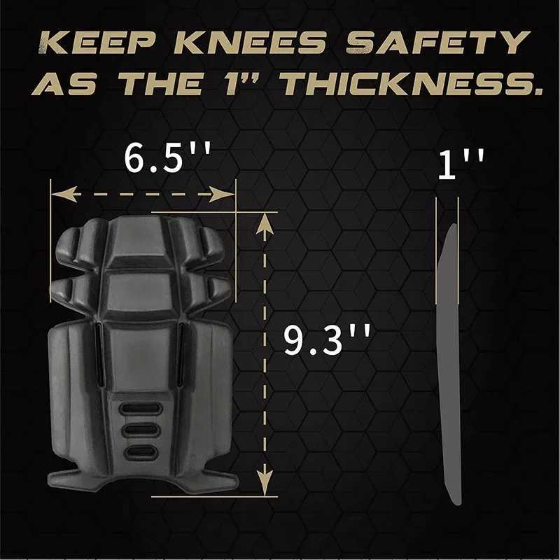 1pair Simple knee pad for tactical pantsMade Inserts of EVA material Crashproof type it is suitable for working trouser J250917