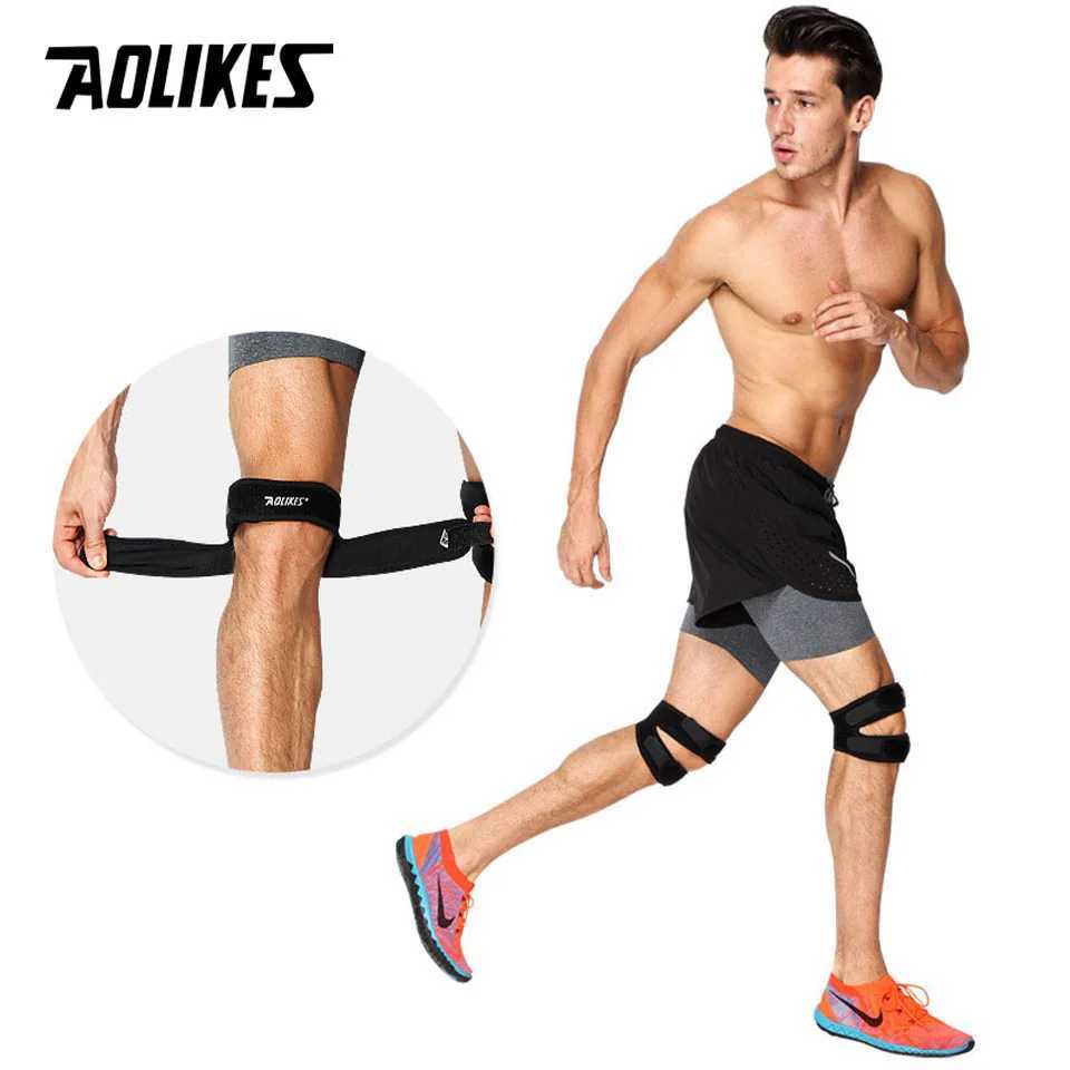 AOLIKES 1PCS Breathable Adjustable Sports Climbing Basketball Knee Support Brace Sleeve Patella Guard Protector Support J250917