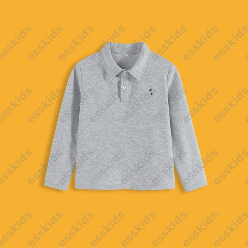 Designer Polos Kid T Shirts Long Sleeve Tshirt Lapel Polo Shirt Kids Knitted Teeshirts Boys Girls Tops Tees Luxurious Children Base Shirts DPD2509172