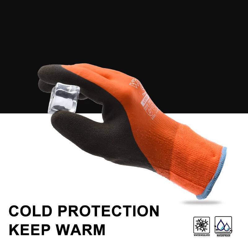 Wonder Grip Thicken Garden Working Coldproof Work Double Layer Latex Coated Protection Gardening Gloves ddmythur