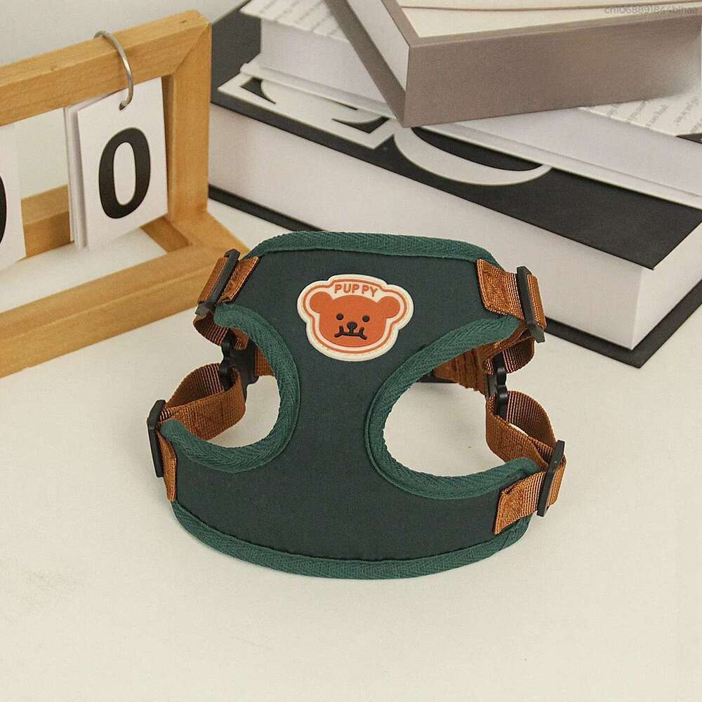 Cute Bear Pet Leash Set Vest Strap Adjustable Breathable Harness for Puppy Cat Dog