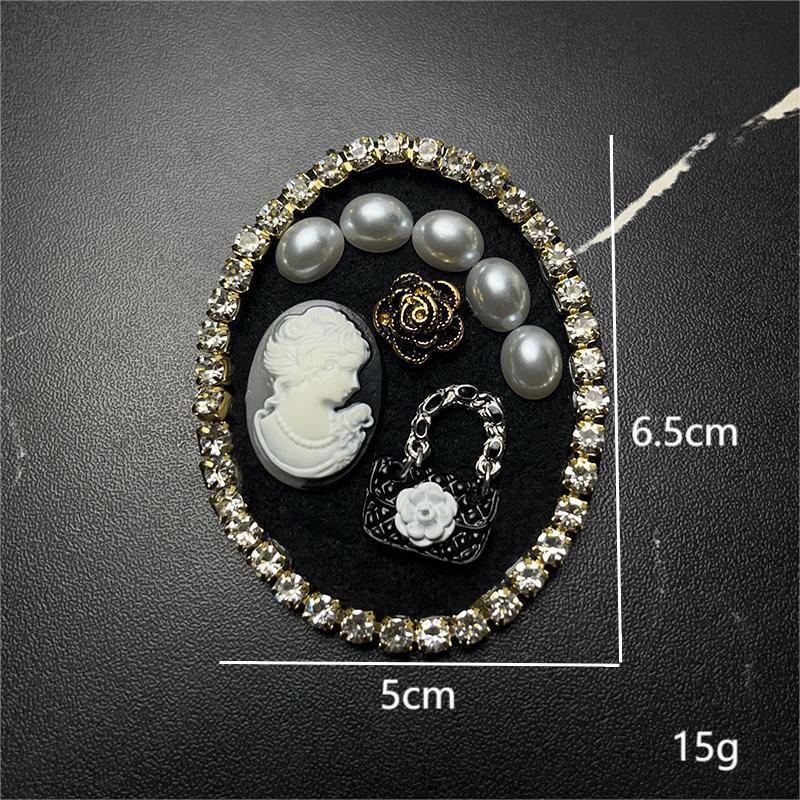 vintage women mens brooches south korea dongdaemun badge brooch pearl tassel british style elegant suit sweater accessory collar pin suit party weddin