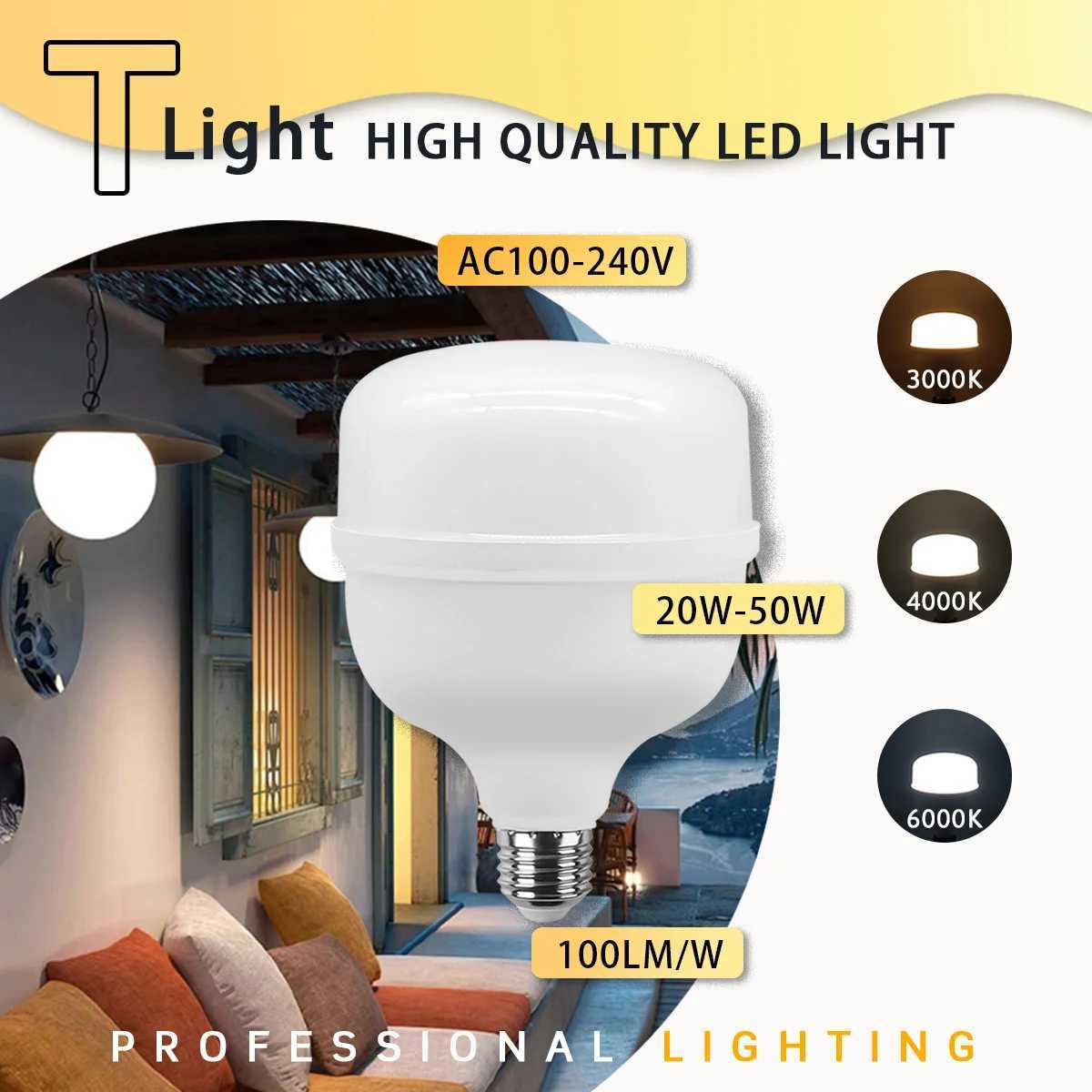 25pcs LED Bulb AC 110V 220V E27 LED lamp 20W 30W 40W 50W Lampada LED Light Bombilla Spotlight Lighting Lamp for home derection C250917