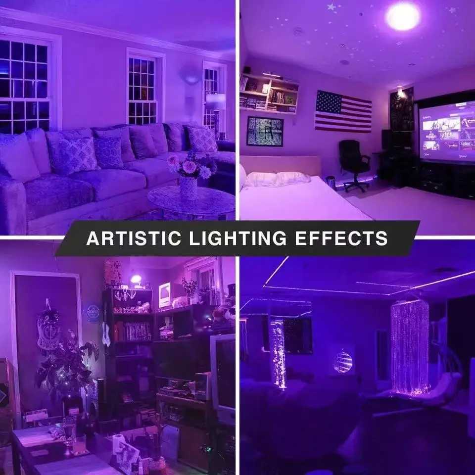 12W UV Purple LED Light Bulb AC 85265V PurpleTransparent Cover Hotel Party Ghost House Fluorescent Atmosphere Decoration Light C250917
