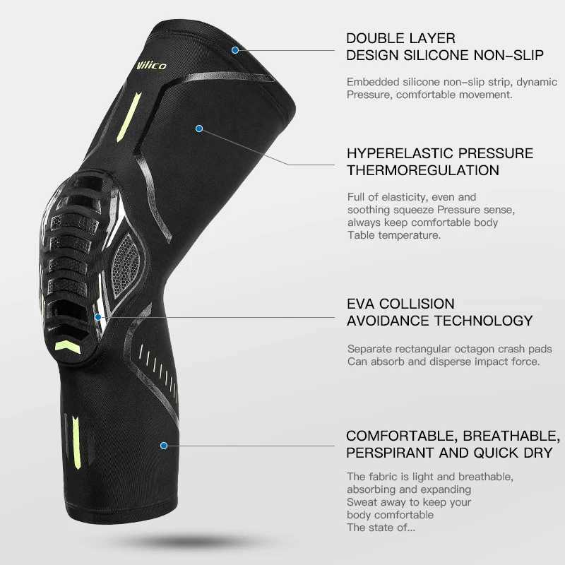 Compression Sports Knee Pads With High Elasticity Breathability Shock Absorption For Running Arthritis To Alleviate Joint Pain J250917