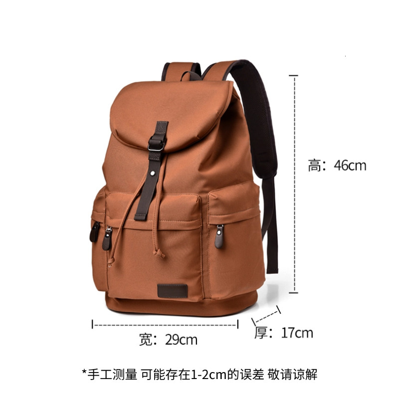 TOP Designer Men's high-end canvas backpack business commuting large capacity laptop backpack waterproof student school bag for women 01