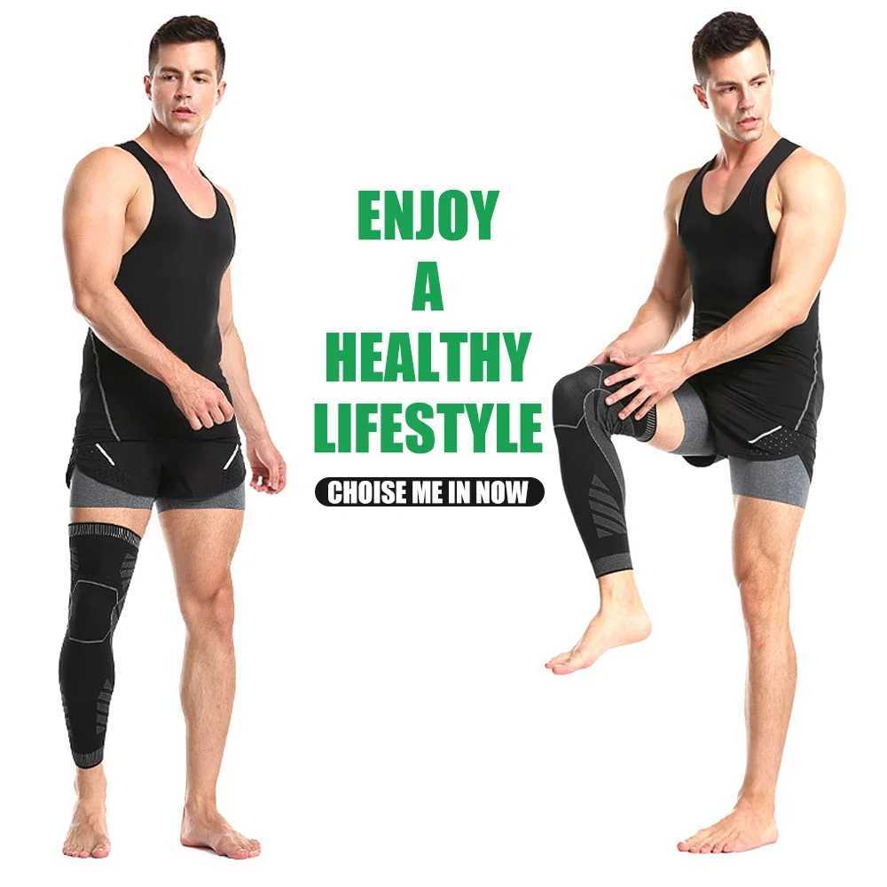 1 PCS Sports Full Leg Compression Sleeve Knee Brace Support Protector for Weightlifting Arthritis Joint Pain Relief Muscle Tear J250917