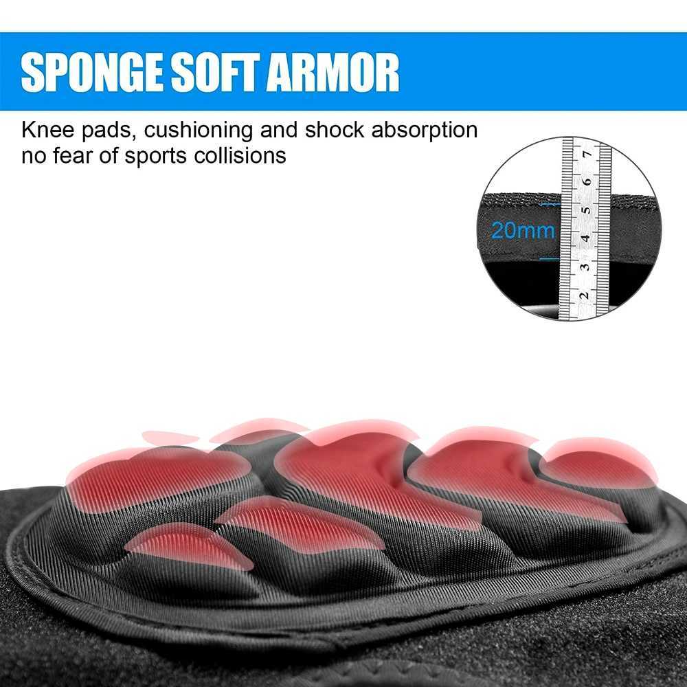 1Pair Knee Elbow PadsThick Sponge Collisioned Kneepads for Sports WorkProtective Knee Support Sleeve for Basketball Running J250917