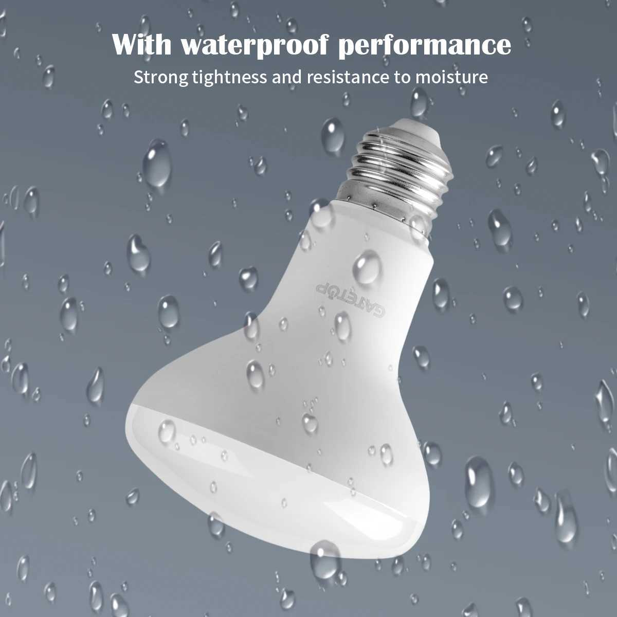 5PCS led mushroom light R50 R63 R80 AC220V 6W12W E27 E14 flickerfree warm white light suitable for bathroom bath bomb lighting C250917