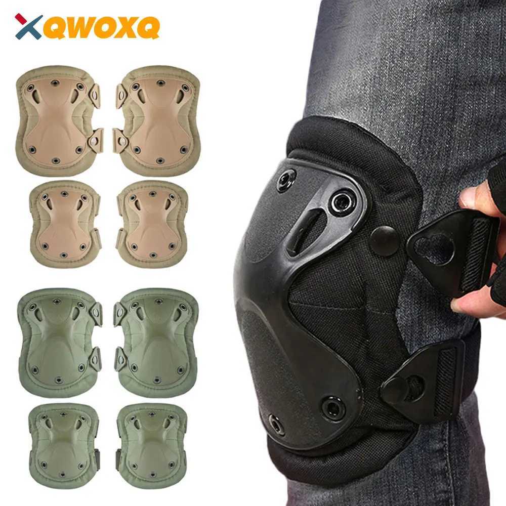 4PcsSet Sports Knee and Elbow Pads Professional Skate Protective Pad Outdoor Sport Safety GearAdjustable Straps Men and Women J250917