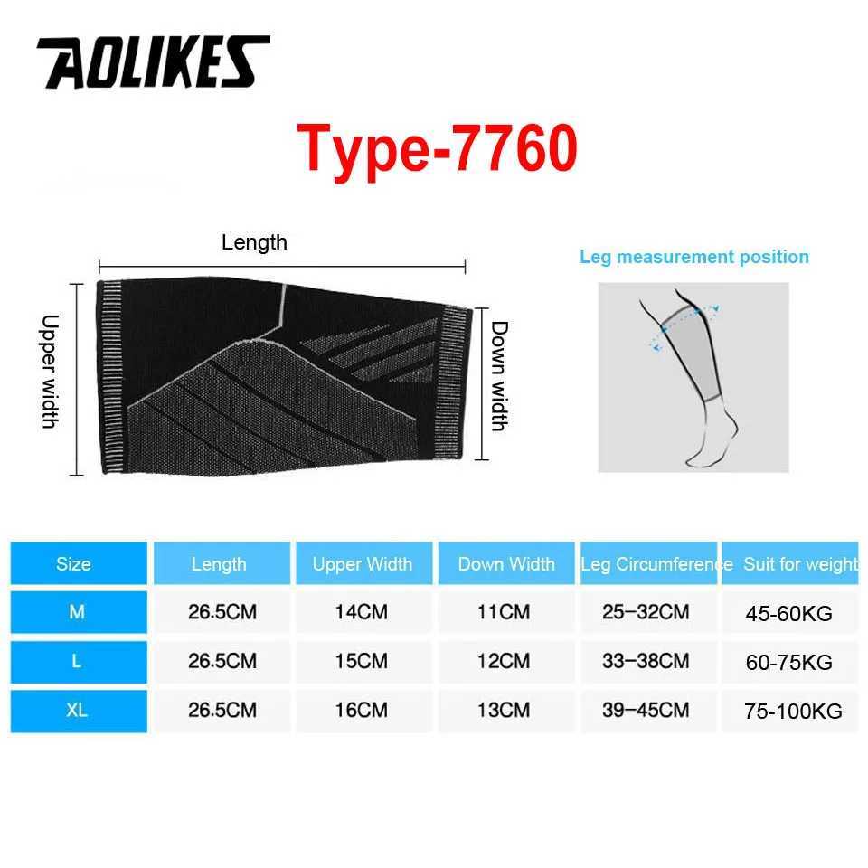 AOLIKES 1PCS Sports Compression Knee Brace Elastic Support Pads Knee Pads Fitness Equipment Volleyball Basketball Cycling J250917