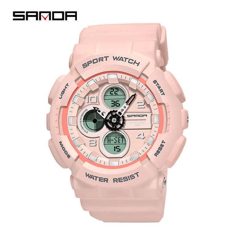 DHgargets Sanda Fashionable Sports Multifunctional Student Electronic Men's Waterproof Quartz Watch