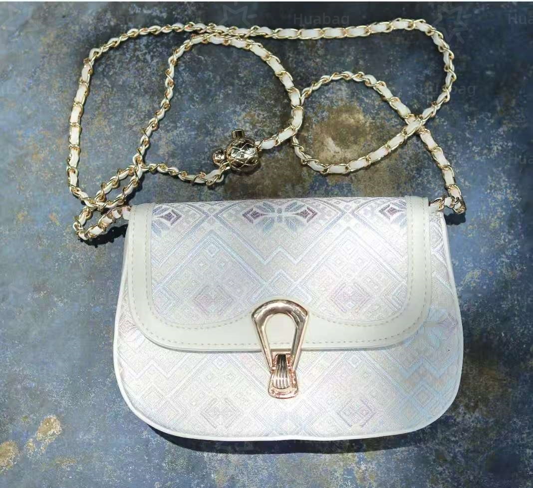 Luxury Designer Bag Top Shoulder Bag Purely Hand-Embroidered Tote Bag Intangible Cultural Heritage Song Brocade New Chinese-Style Women's Bag Fas