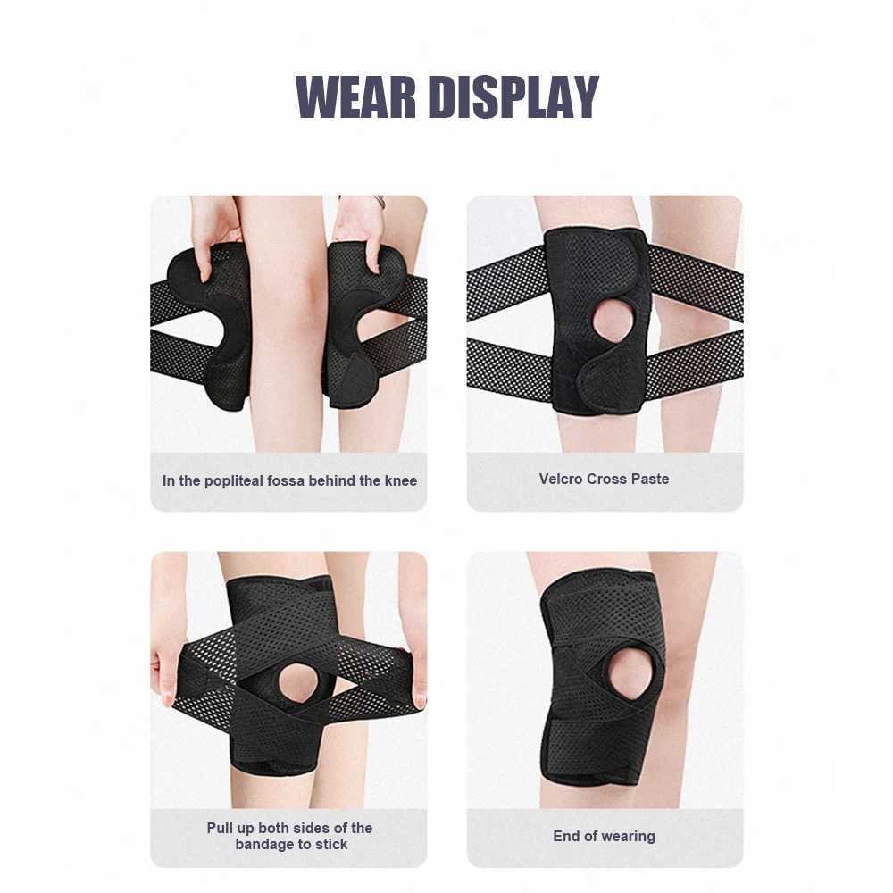 1Pcs Knee Brace with Side Stabilizers Relieve Meniscus Tear Knee Pain ArthritisBreathable Adjustable Knee Support for Men Women J250917