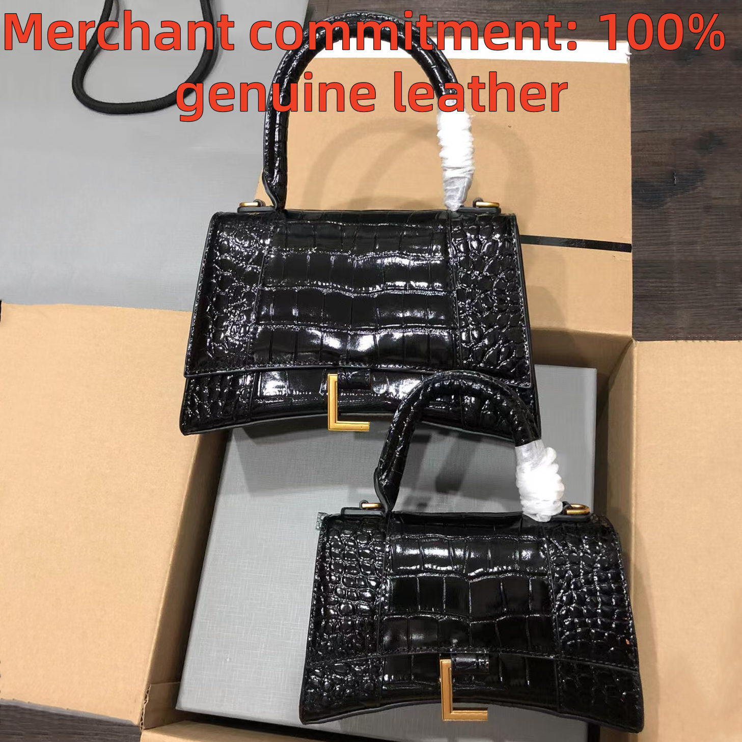 Luxury Hourglass bags Top quality Designer bag Womens mens handbags crocodile crossbody Shoulder Bag 2 sizes genuine leather tote bag fashion Evening Bags Wallets
